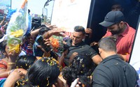 Prati Roju Pandage Movie Bus Tour Photos